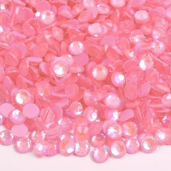 Lt Pink Luminous Glass Rhinestones
