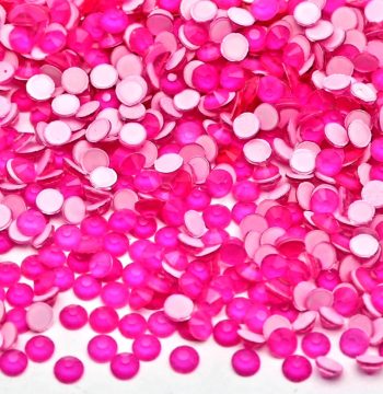 Neon Rose Glass Rhinestones