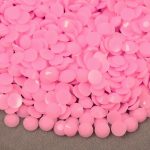 OPAQUE SOLID MIXED SIZE JELLY Rhinestone Non-Hotfix