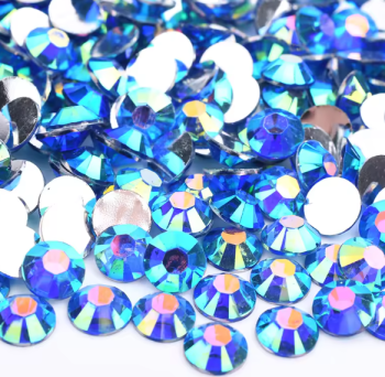 Sapphire AB Resin Rhinestones