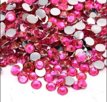Lt Rose Pink Resin Rhinestones