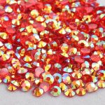 Transparent Lt Siam AB Resin Rhinestones