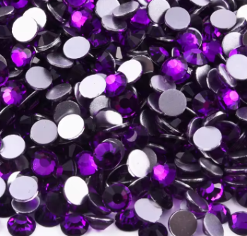 Violet Glass Rhinestones