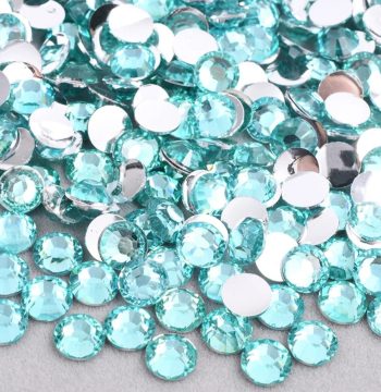 Aquamarine Resin Rhinestones