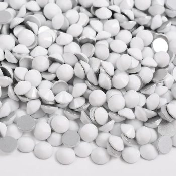 Chalk White Glass Rhinestones