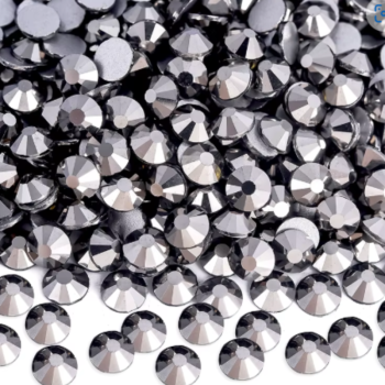 Hematite Glass Rhinestones