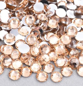 Lt Peach Resin Rhinestones