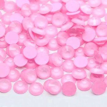 Neon Light Pink Glass Rhinestones