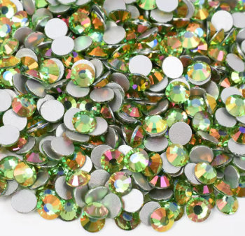 Peridot Light Glass Rhinestones