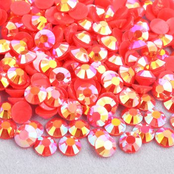 Lava Red AB Jelly Rhinestones